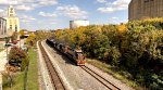 WE 3048 leads west on 2 track.